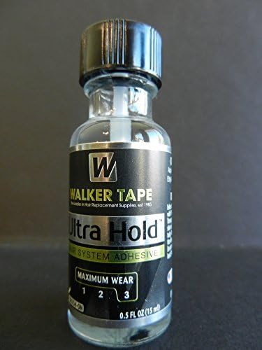 Ultra Hold liquid Bond Glue for wigs and hair with brush .5oz bottle by GT Hair