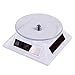 HDE Solar Powered Rotating Rotary Display Stand Turntable Collectible Show Case - White