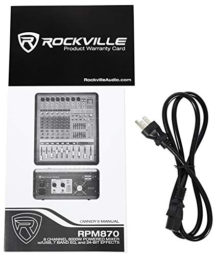 4 Rockville+RPM870+8+Channel+Powered+Effects