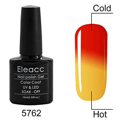 Eleacc 10ml Temperature Changing Color Gel Polish Nail Lacquers Soak Off UV LED Gel Polish Gelpolish (5762) Eleacc 10ml Temperature Changing Color Gel Polish Nail Lacquers Soak Off UV LED Gel Polish Gelpolish (5762)