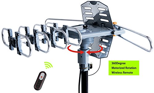 pingbingding HDTV Antenna Amplified Digital Outdoor with Mounting Pole