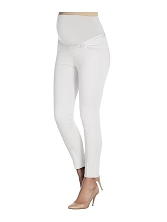 BUSINESS Schwangerschaftsstoffhose | Umstandsstoffhose mit Überbauchbund | Umstandshose knöchellang | Slim Fit | Schwangersch