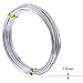 TecUnite Aluminum Craft Wire for Sculpting Armature Bendable Craft Wire for DIY Jewelry Making (1 Roll,Silver,10 M x 1.5 mm)
