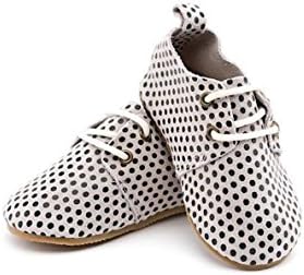 Piper Finn CLASSIC DOTS Genuine Leather Oxford Shoes - Size 12 Up to 8” Hard Sole
