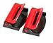 Dwindish Red 2 Pcs Smart Seatbelt Adjuster Clip Buckle Shoulder Relax Neck Comfort Supports