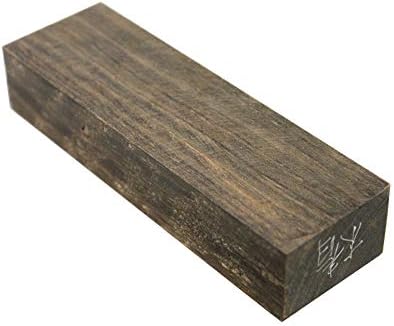 Selectable Wood Turning Blanks, Knife Scales,Handles,Woodworking Project Kits (127mmx30mmx20mm, Chinese Toon Ebony)
