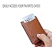Travel Wallet RFID Blocking Bifold Slim Genuine Leather Thin Minimalist Front Pocket Wallets for Men Money Clip - Made From Full Grain Leather (Dark Caramel)