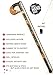 Wooden Walking Stick For Women New Stick for Men - Wooden Walking Cane Hand Carved Womens Walking Stick 36 Inches - Fashionable Sturd (Fox Walking Stick)