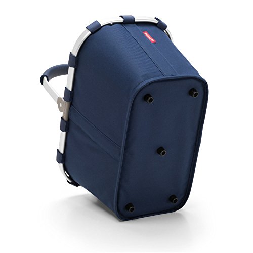 reisenthel Carrybag Fabric Picnic Tote, Sturdy Lightweight Basket for Shopping and Storage, Dark Blue - Thumbnail 4