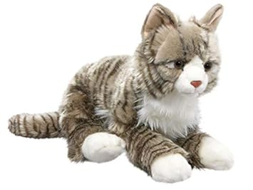 Carl Dick Katze Getigert Grau Aus Plüsch Ca 37cm 1887