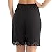 Ilusion 2637 - Lace Trim Bloomer Slip - Black, Size Large
