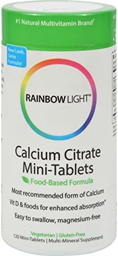2Pack! Rainbow Light 100% Calcium Citrate Mini-Tabs - 120 Mini-Tabs