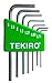 Tekiro 7 Piece Mini L-Key Short Hex Set