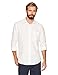 Amazon Essentials Men's Regular-Fit Long-Sleeve Linen Shirt, White, Medium