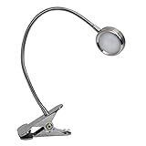 Simple Designs Home LD2000-CHR Simple Designs High Power LED Clip Lamp Light, 3.27" x 5.24" x 5.24", Chrome