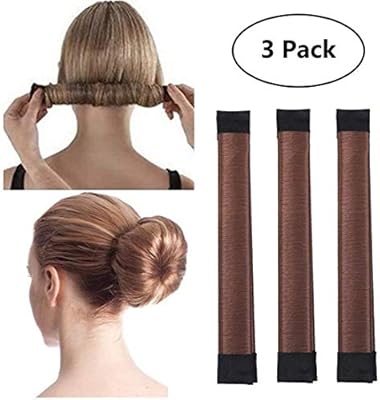 3 Pack Magic Hair Styling Disk Donut Bun Maker Former Foam French
