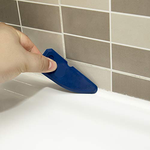 Caulking Tool Kit Silicone Sealant Finishing Tool Grout Scraper Caulk Remover and Caulk Nozzle and Caulk Caps