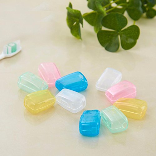 Usstore 5 Piece Portable Travel Toothbrush Cover Wash Brush Cap Case Box - Thumbnail 4