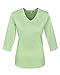 Tri-Mountain Women's 100% Cotton Mystique V Neck Fitted Knit Shirt (14 Colors)