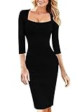 VfEmage Womens Sexy Elegant Vintage Floral Flower Print Bodycon Pencil Dress