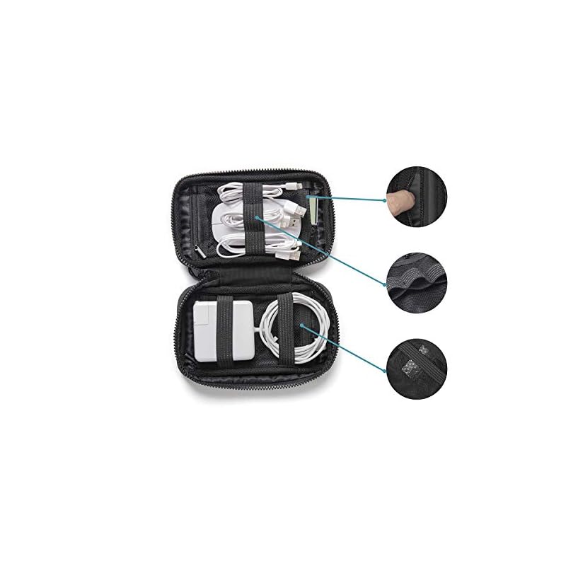 Comfyable Power Cord Holder Bag, Electronics Travel Organizer Case, Charger Cord Organizer