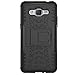 Galaxy J2 Prime Case Galaxy Grand Prime Plus Case, Remex Military Tires Leather and Stent and Shockproof Anti-Scratch Non-Slip for Samsung Galaxy Grand Prime Plus / J2 Prime (Black)