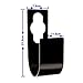 LENPOW Best Sturdy Garden Spigot Hook Hose Holder, Durable Metal Wall Mount Expandable Watering Hose Hanger Hook, Pipe Holder Tidy Hook Reel Tap for 100ft Heavy Garden Irrigation Hose - Black
