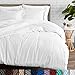 Bare Home Bedding Duvet Cover Extra Long - Premium 1800 Super Soft Collection - Lightweight, Cooling Duvet Cover - Soft Breathable Bedding (Twin/Twin XL, White)