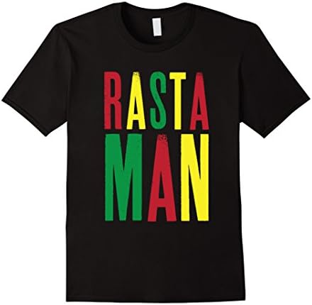 Mens Rasta T Shirt Gift for Rastafarian Reggae Fan 2XL Black