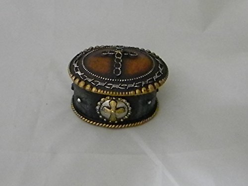 Wedding ceremony Party Ring bearer Pillow Box Hold Rings Western Cross