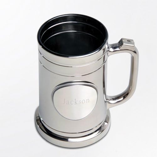 Personalized Gift Metallic Mug with Pewter Medallion