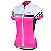 Santic Women Bicycle Cycling Jersey Short Sleeve Jersey Lady's Biking Clothes Color Pink Size M