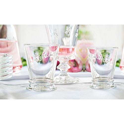 La Rochere 10oz Glass Tumbler Set of 3 – Napoleon Bee clear stemless glass – Ideal for Cocktails, Wine, Irish Coffee, Juice, Appetizers – Ideal Birthday Housewarming gift – Sturdy everyday glassware - Thumbnail 2