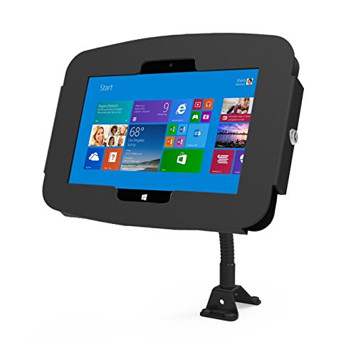 Maclocks 159B540GEB Secure Space Enclosure Stand Kiosk with Flex Arm for Surface Pro / Pro 3 / Pro 4 (Black)