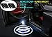 2Pcs Universal Wireless Car Door LED Projector Light for Nissan, Car Courtesy Welcome Logo Shadow Ghost Light, Laser Emblem Logo Lamps