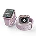 X-Doria 38mm Apple Watch Case (Defense Edge) Premium Aluminum and TPU Bumper Frame (Rose Gold & Lavender)