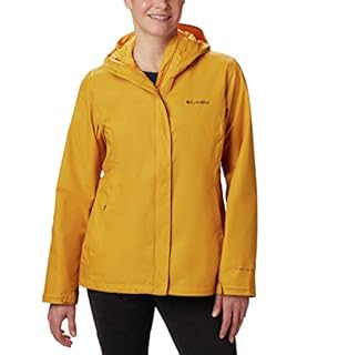 Chaqueta Columbia Columbia Arcadia II impermeable y transpirable con capucha, miel cruda, grande