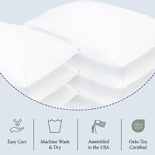 DOWNLITE 10Pack Set of Hotel Style Hypoallergenic Down Alternative Bed