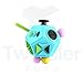 Fidget Dodecagon – 12 Sided Fidget Cube Relieves Stress and Anxiety – Toy Increases Focus and Attention for Children and Adults with ADHD, ADD OCD, and Autism (Aquamarine)