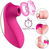 Clitoral Sucking Vibrator with 10 Suction & Vibration Modes for Women Clit Orgasm,Nipples Kissing Adult Sex Toys Clit Sucker, Couple Solo Oral Sex Quiet Waterproof Portable Rechargeable…