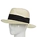 ULTRAFINO Monte Cristo Classic Fedora Straw Panama Hat Sun Wide Brim Lightweight Beach UPF50+ Men or Women
