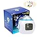BGJOY Kids Alarm Clock Night Light Projector Lamp Bedroom Clocks with music Backlight Calendar Thermometer Birthday Clocck for Kids Children Baby Infants Boys Girls (White with blue)