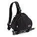 Camera Shoulder Bag DSLR SLR Travel Outdoor Portable Backpack Waterproof and Sling Bag Knapsack for Canon, Nikon, Sony, Olympus, Samsung, Panasonic, Pentax Camera and Camera Accessories (Black)
