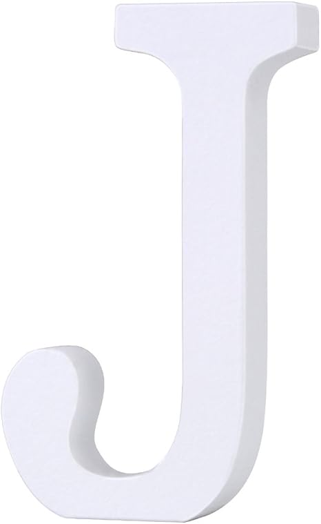 Amazon Yinweiwei アルファベット 木製 文字 置物 オブジェ 飾り白 インテリア デコレーション イニシャル 高さ8cm 告白 結婚式用 J 置物 オブジェ オンライン通販