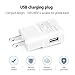 Micro USB Android Cell Phone Adaptive Fast Charger for Samsung Galaxy S7/S7 Edge/S6/Edge/Edge+/Note 4/5, LG G2 G3 G4 (Wall Charger + 5FT Cable)