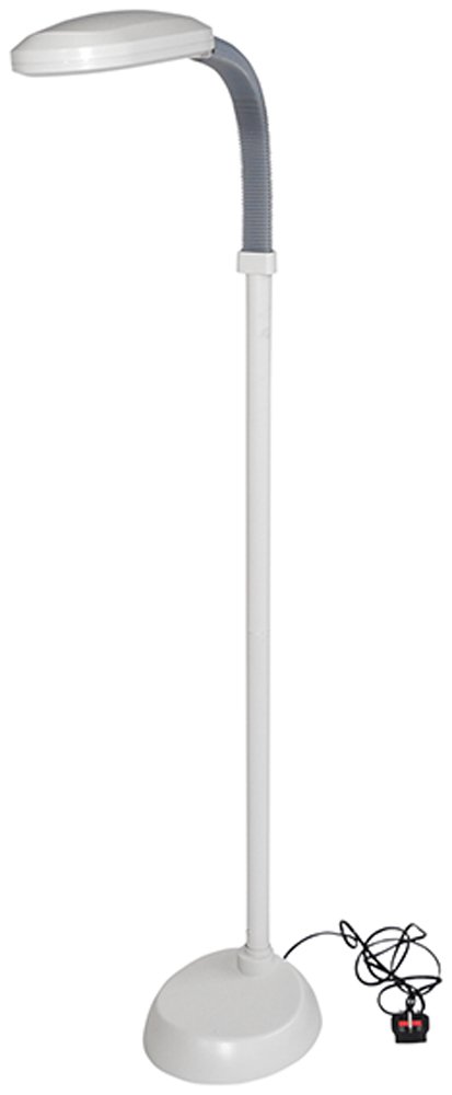 Aidapt Standing Reading Lamp Boasts Optimum Natural Daylight Levels (6,500K Daylight), Economical, Ideal Companion for Everyday Activities such as Reading and Writing along with Craft and Hobby Work.