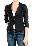 Fashion Boomy Womens Casual Work Office Blazer Jacket Made IN USA