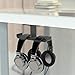 Headset Headphone Mount, 6amLifestyle Aluminum Under desk Dual Headsets Hanger Holder Stand, Stick-On Hooks Universal for All Headphones, Black (Patented)thumb 1