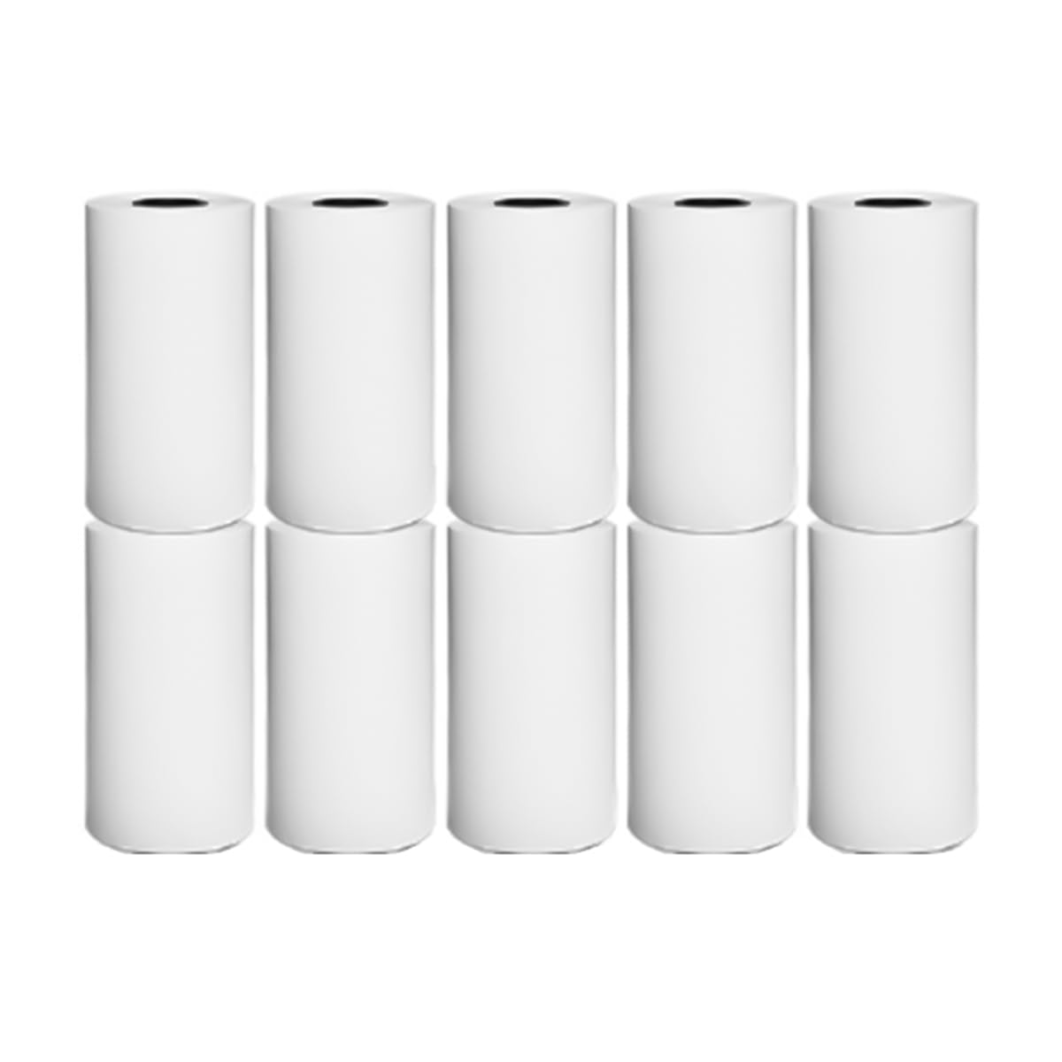 10 Rolls of Thermal Paper Till Rolls 57 x 25 for Mini Thermal Printer Cash Register POS Receipt Inkless Print Black and White Paper Coreless
