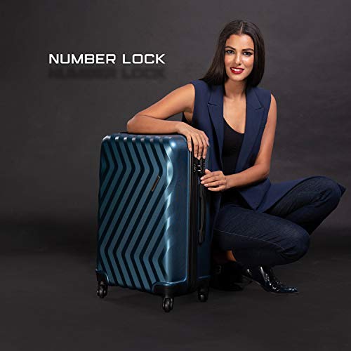 Nasher Miles Lombard Exhausting-Sided Polycarbonate Baggage Set of